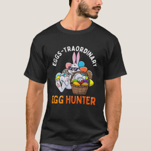 Eggspert Egg Hunter Pasen Jongen Meisje Konijntje T-shirt