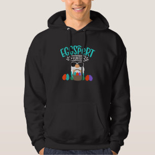 Eggspert Hunter Easter Day Hunting Season Egg Hoodie