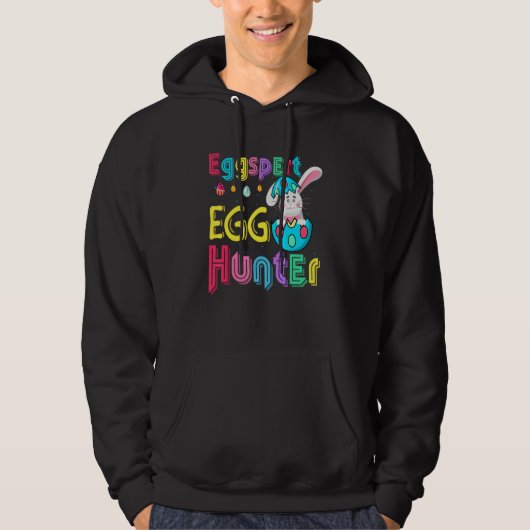 Eggspert Hunter Happy Paasdag Hoodie (Voorkant)