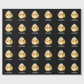 Eggsplorer Funny Egg Explorer Pun Dark BG Cadeaupapier (Vlak)