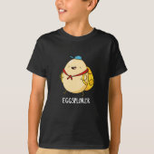 Eggsplorer Funny Egg Explorer Pun Dark BG T-shirt (Voorkant)