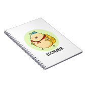 Eggsplorer Grappige Ei Verkenner Woordspeling Notitieboek (Rechterzijde)