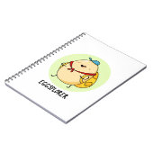 Eggsplorer Grappige Ei Verkenner Woordspeling Notitieboek (Linkerzijde)