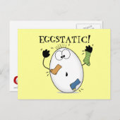 Eggstatic-extatisch Ei Briefkaart (Voorkant / Achterkant)