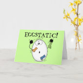 Eggstatisch-ecstatisch ei kaart (Gele Bloem)