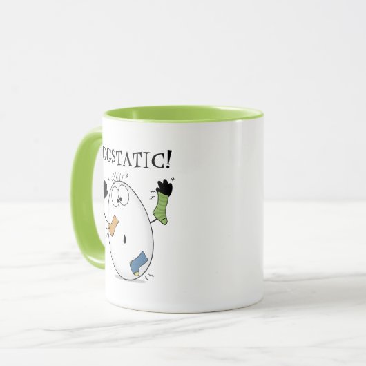 Eggstatisch-ecstatisch ei mok (Voorkant links)