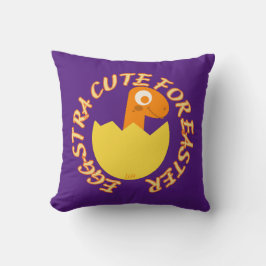EGGSTRA CUTE FOR EASTER Grappig easter dino gift Kussen