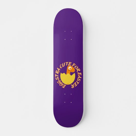 EGGSTRA CUTE FOR EASTER Grappig easter dino gift Persoonlijk Skateboard (Voorkant)