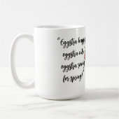 Eggstra Happy Easter Art with Customizable Name Koffiemok (Links)