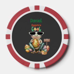 Eggstra Koele Kikker met Zonnebril Paasschrikkelja Poker Chips