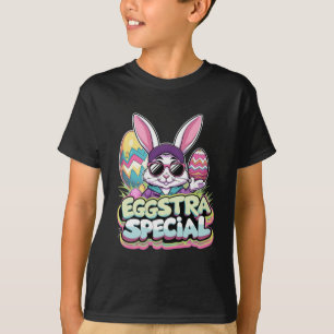 Eggstra Special Cool Paashaas met kleurrijke T-shirt