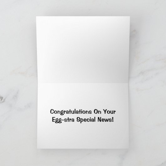 Eggstra Special News Baby Boy Gefeliciteerd Kaart (Binnen)