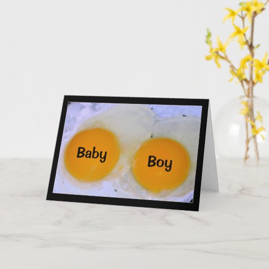 Eggstra Special News Baby Boy Gefeliciteerd Kaart (Gele Bloem)