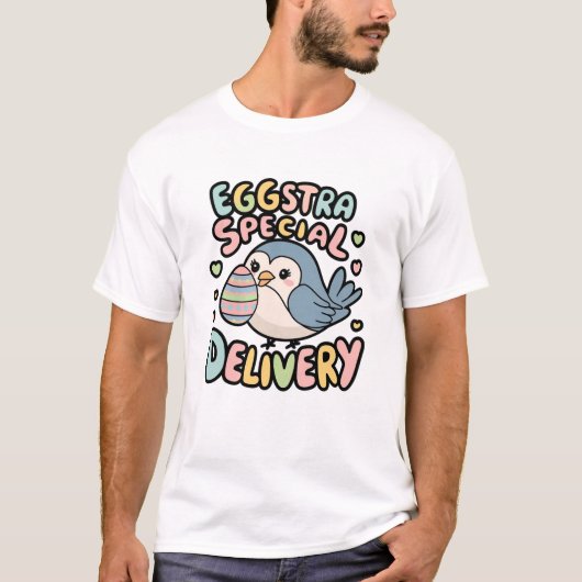 Eggstra speciale bevalling t-shirt (Voorkant)