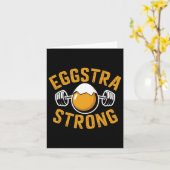 Eggstra sterke grappige ei-eiwit bodybuilding woor kaart (Gele Bloem)
