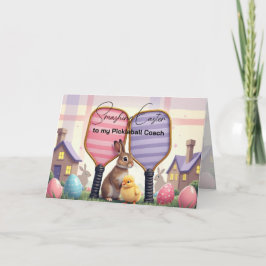 Eggstraordinary Pickleball Easter Feestdagen Kaart