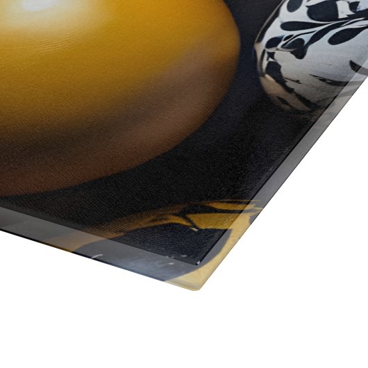 "Eggstraordinary Swirls" Glass Cutting Board Snijplank (Hoek)