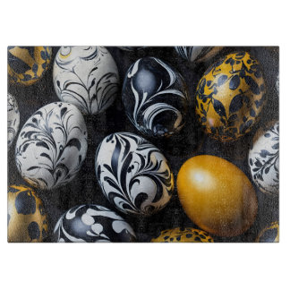 "Eggstraordinary Swirls" glazen snijplank