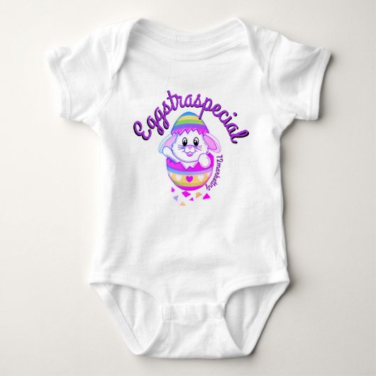 Eggstraspecial Bunny Easter Baby Meisje top baby (Voorkant)