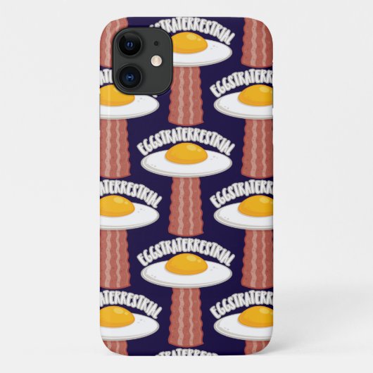 Eggstraterrestrisch met tekst Case-Mate iPhone case (Achterkant)