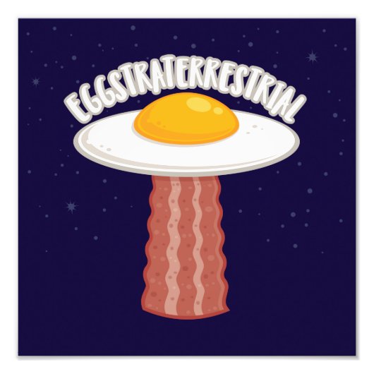 Eggstraterrestrisch met tekst foto afdruk (Voorkant)