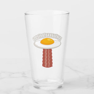 Eggstraterrestrisch met tekst glas
