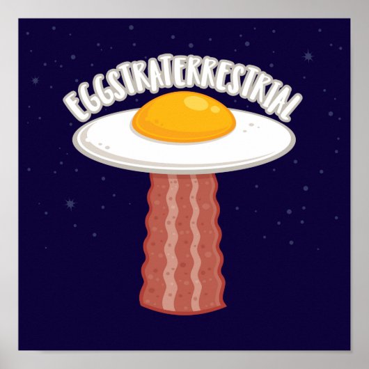 Eggstraterrestrisch met tekst poster (Voorkant)