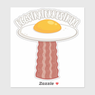 Eggstraterrestrisch met tekst sticker