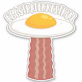Eggstraterrestrisch met tekst sticker (Voorkant)