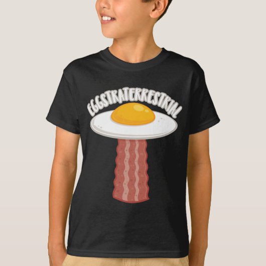 Eggstraterrestrisch met tekst t-shirt (Voorkant)