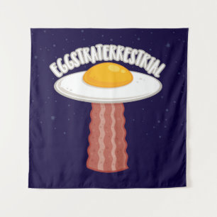 Eggstraterrestrisch met tekst wandkleed