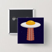 Eggstraterrestrisch Vierkante Button 5,1 Cm (Voorkant /achterkant)