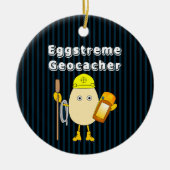 Eggstreme Geocaching Keramisch Ornament (Voorkant)