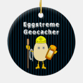 Eggstreme Geocaching Keramisch Ornament (Achterkant)