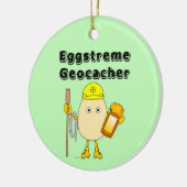 Eggstreme Geocaching keramisch sierlijk Ornament (Links)