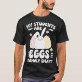 Eggstremely Smart Teacher Easter Bunny Teaching Ea T-shirt (Voorkant)