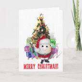 Eggstrusual kersteieren feestdagen kaart (Voorkant)