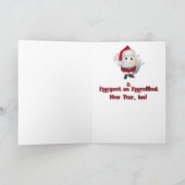 Eggstrusual kersteieren feestdagen kaart (Binnen)