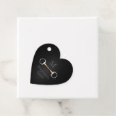 EggStuit Snaffle Bit Monogrammed Equestrian Heart Bedankjes Labels (In situ)