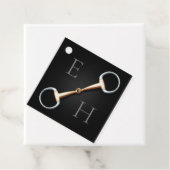 Eggstut Snaffle Bit Monogrammed Equestrian Bedankjes Labels (In situ)