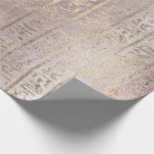Egiptian Script Roos Gold Foxier Powder Royal Cadeaupapier (Hoek)