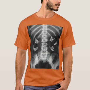 Egirl Skeleton Xray Butterfly Harajuku y2k Dark Ed T-shirt