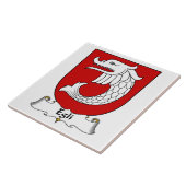 Egli Family Crest Tegeltje (Zijkant)