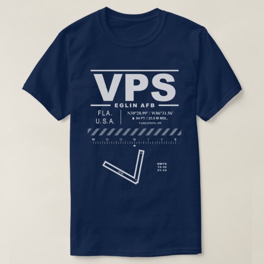 Eglin AFB Luchtmachtbasis VPS T-Shirt (Design voorkant)