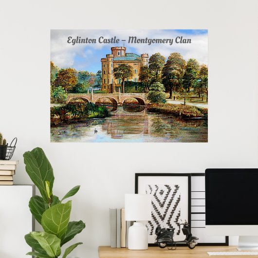 Eglinton Castle - Montgomery Clan Poster (Thuiskantoor)