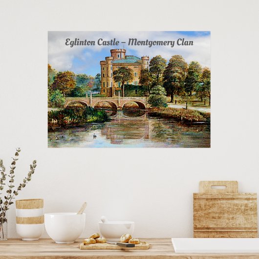 Eglinton Castle - Montgomery Clan Poster (Keuken)