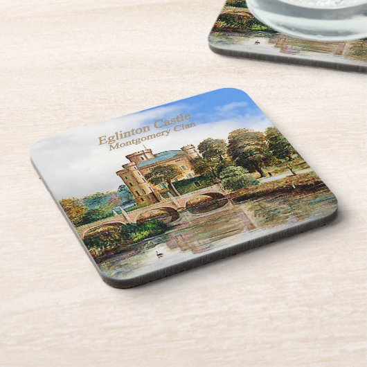 Eglinton Castle - Scottish Montgomery Clan Bier Onderzetter (Linkerzijde)