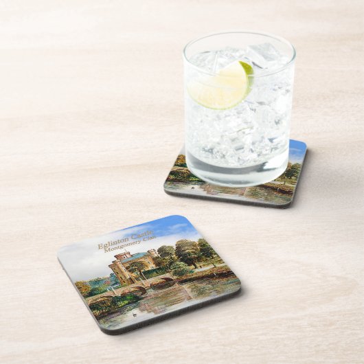 Eglinton Castle - Scottish Montgomery Clan Bier Onderzetter (Rechterzijde)