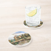 Eglinton Castle - Scottish Montgomery Clan Zandsteen Onderzetter (Zijkant)