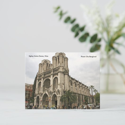 Eglise Notre Dame, Nice, Foto Ol... Briefkaart (Staand voorkant)